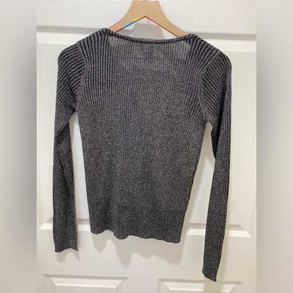 H & M Metallic Cardigan Size Medium - Picture 4 of 6